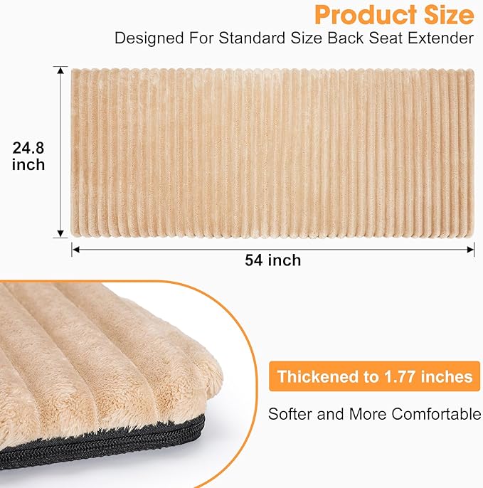 FURTIME Backseat Pet Bed Mat, Non-Slip Dog Bed - Image 4