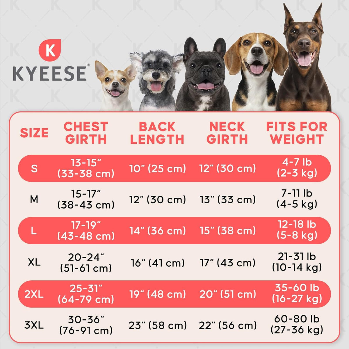 KYEESE 3Pack Valentines Dog Sweater, Warm Turtleneck Small Dog Sweater, Soft Dogs Sweaters for Small Dogs, Fleece Pet Clothes, Stretchy Pet Sweatshirt, Comfy Pets Shirt Vest, M