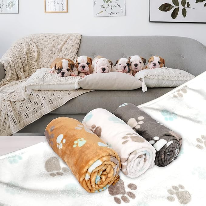 Rezutan Upgraded Dog Blankets for Medium Dogs, 3 Pack Dog Cat Blanket Washable - Image 8