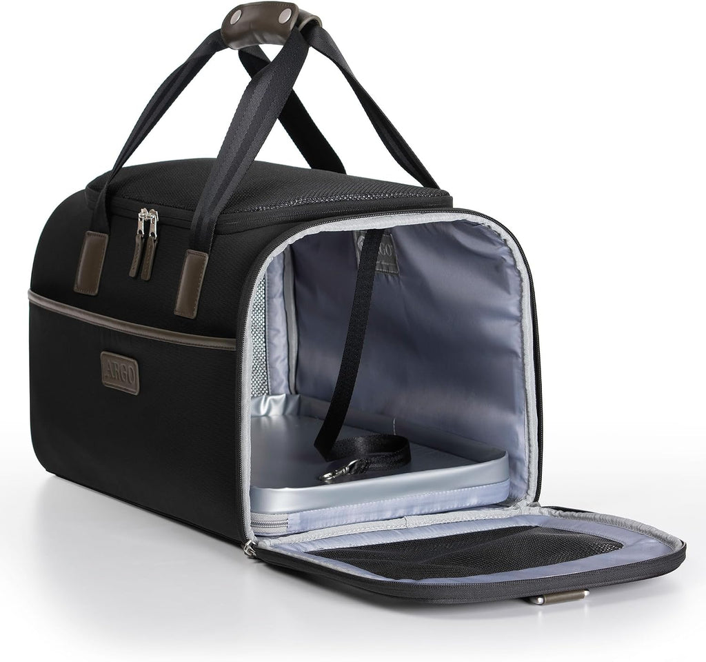 Argo Softsided Pet Carrier - Pawsport to Adventure - Dog Carrier, Travel, Trip, Durable Zippers and Mesh