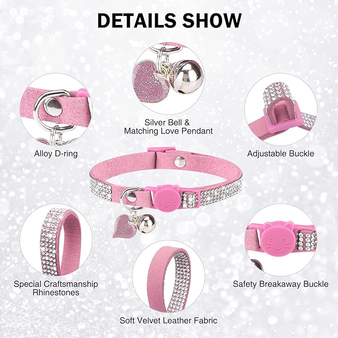 Rhinestone Cat Collar Breakaway - Image 3