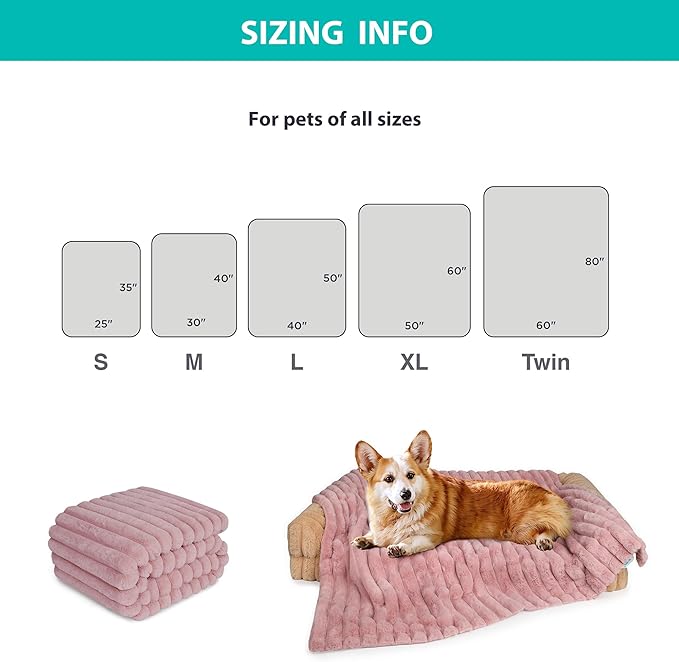 Waterproof Dog Blanket, Luxury Plush Washable Medium Dogs Blankets - Image 4