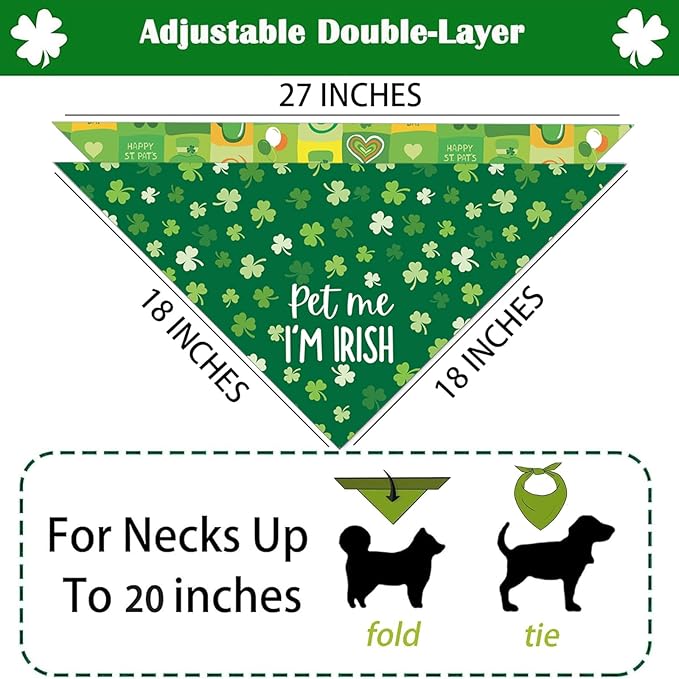 St Patricks Day Dog Bandanas - Image 5