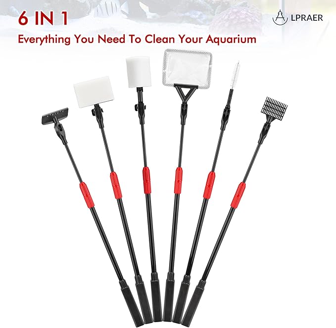 Lpraer Multifunction 7 PCS Aquarium Cleaning Tools Bundle Kit Set Adjustable - Image 4