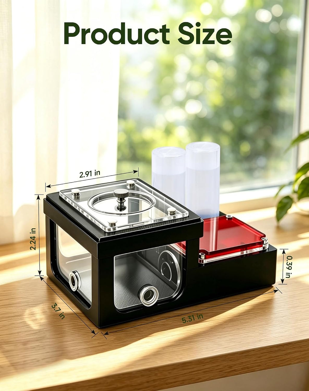 Ant Nest Habitat with 2 Expansion Ports, External Independent Water Tower, Breathable Mesh Base for Improved Airflow for Ant Observation, Indoor Ant Keeping & Education