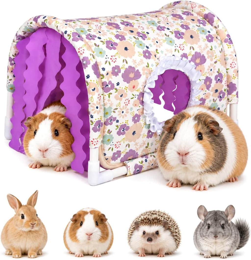 ZANTIE Guinea Pig Hideout Tunnel-Bottomess Small Animal Hide Tunnel