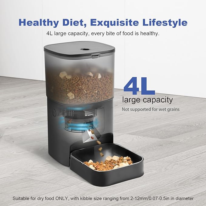 2.4G Automatic Cat Feeder, Cat Food Dispenser - Image 6