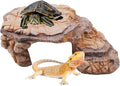Turtle Basking Climbing Platform Resin Basking Platform for Turtles Aquarium Fish Tank Ornament Reptile Climbing Ramp Decorations Tortoise, Gecko and Beard Dragon
