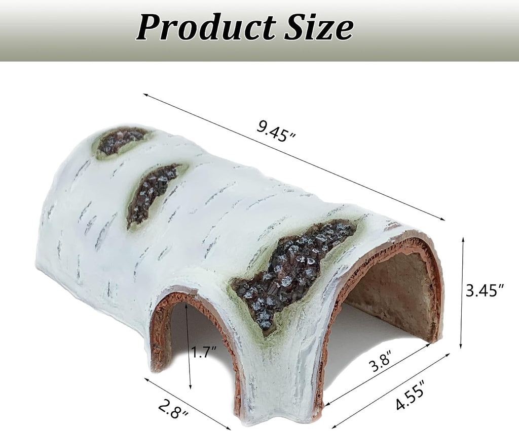 Reptile Hide, Great for Geckos, Snakes, Bearded Dragons & Lizards, It Doubles as Aquarium Rock Cave Corner Cave for Climbing Hiding