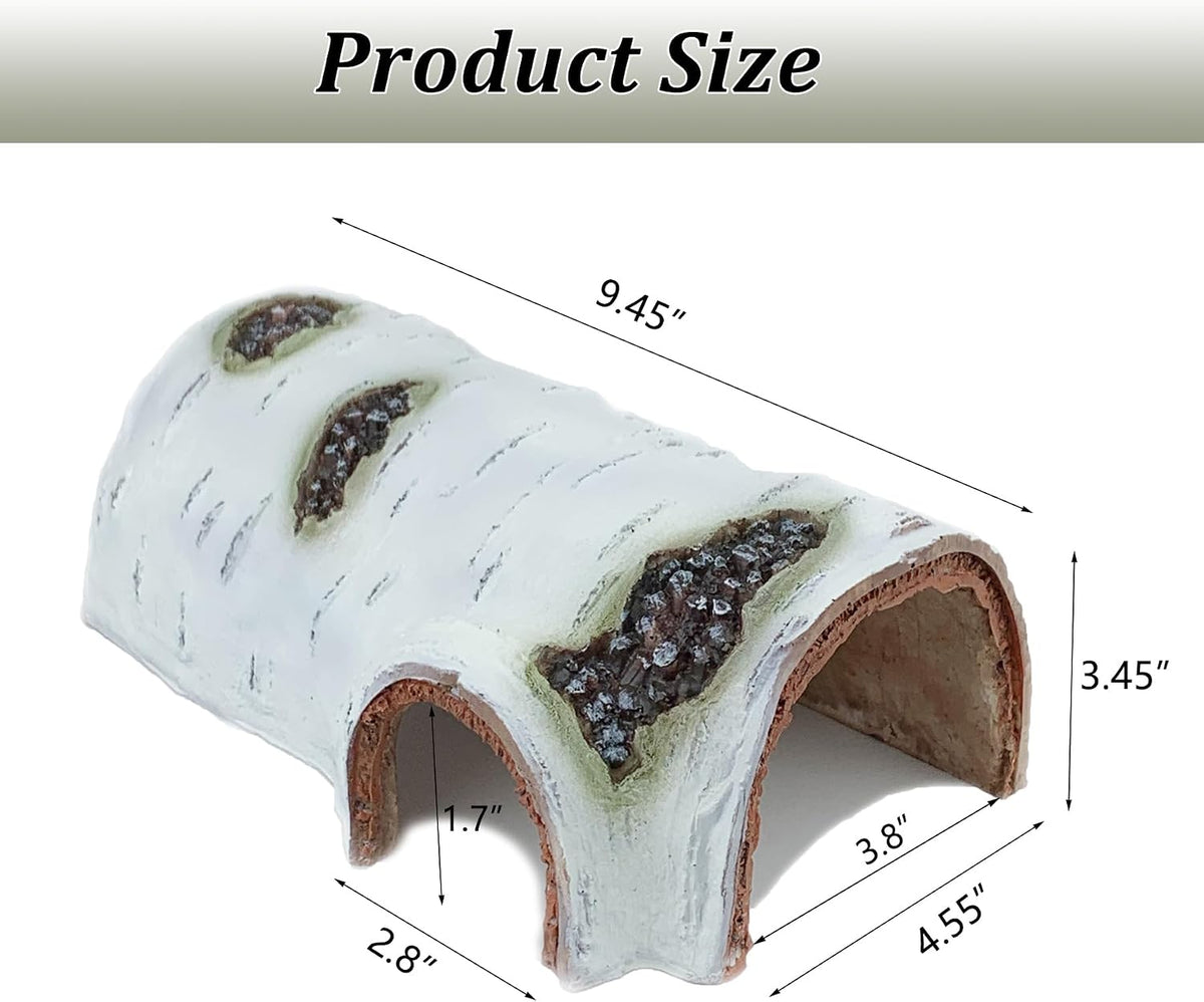 Reptile Hide, Great for Geckos, Snakes, Bearded Dragons & Lizards, It Doubles as Aquarium Rock Cave Corner Cave for Climbing Hiding