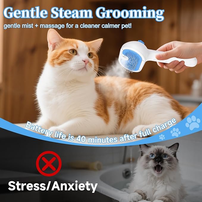 Pet Steam Brush for Dog & Cat - Image 8
