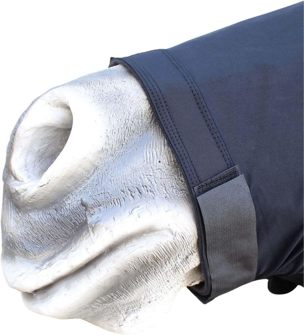 CHALLENGER Large Horse Comfort Stretch Spandex Neck Hood Mane Stay Black
