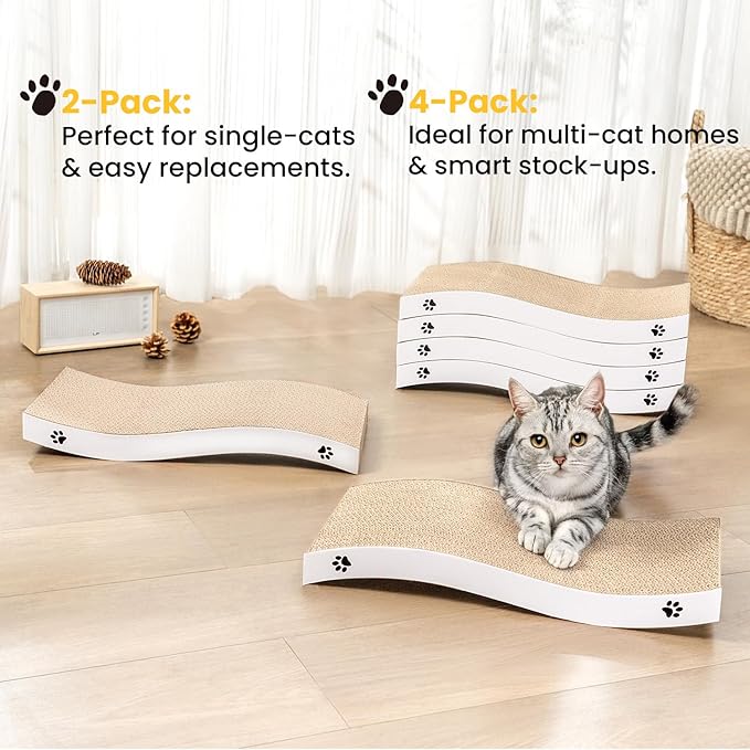 Cat Scratcher, Durable Scratch Pad, Corrugated Cardboard Scratching Board - Image 7