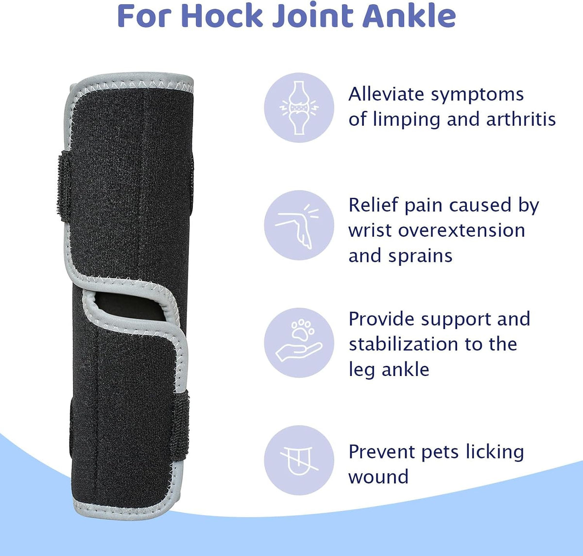 Dog Wound Care Front Legs Hock Wrap Compression Providing Stability M