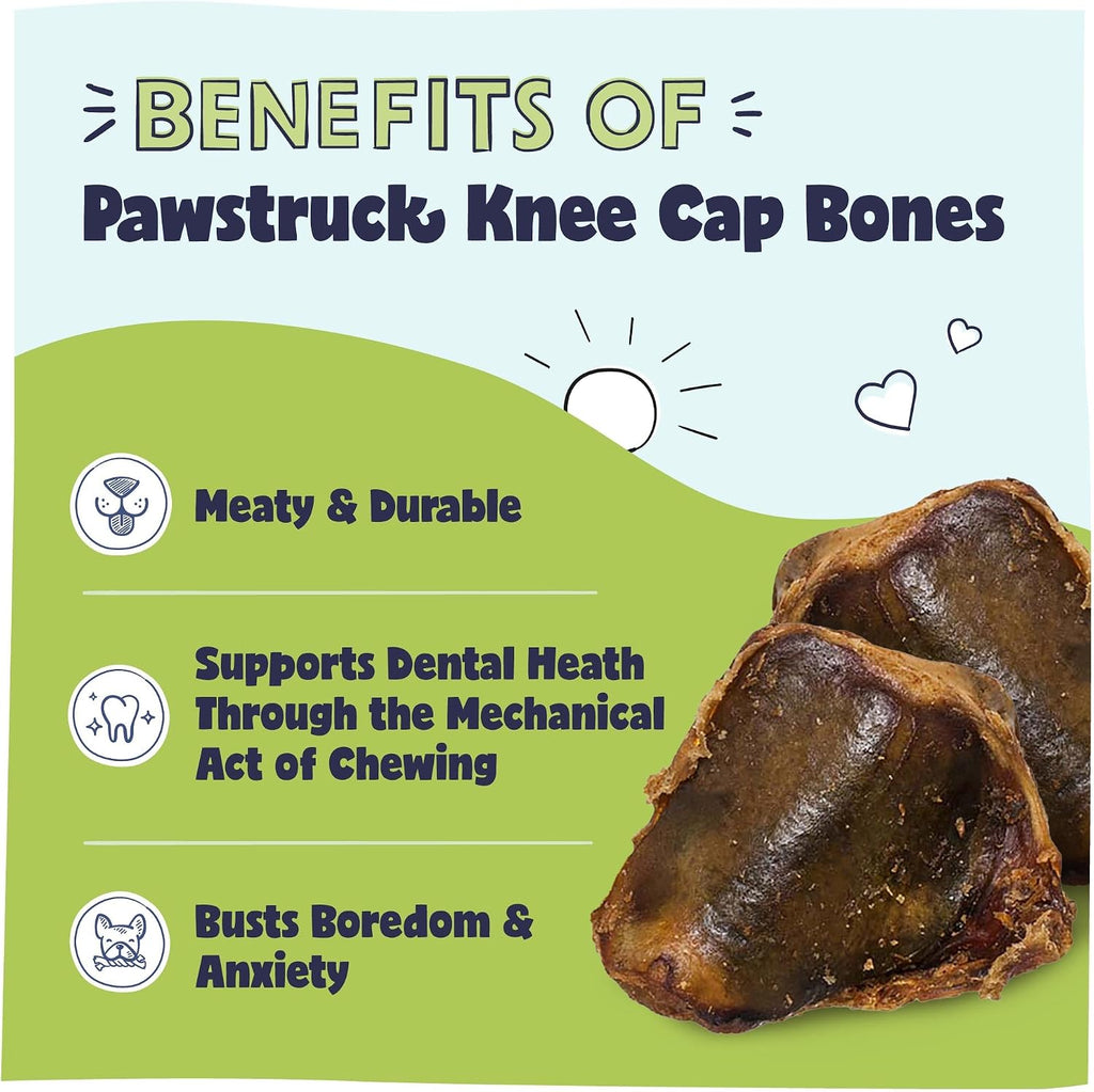 Pawstruck Cow Knee Caps for Dogs, 100% Natural Single Ingredient, 10 Pack