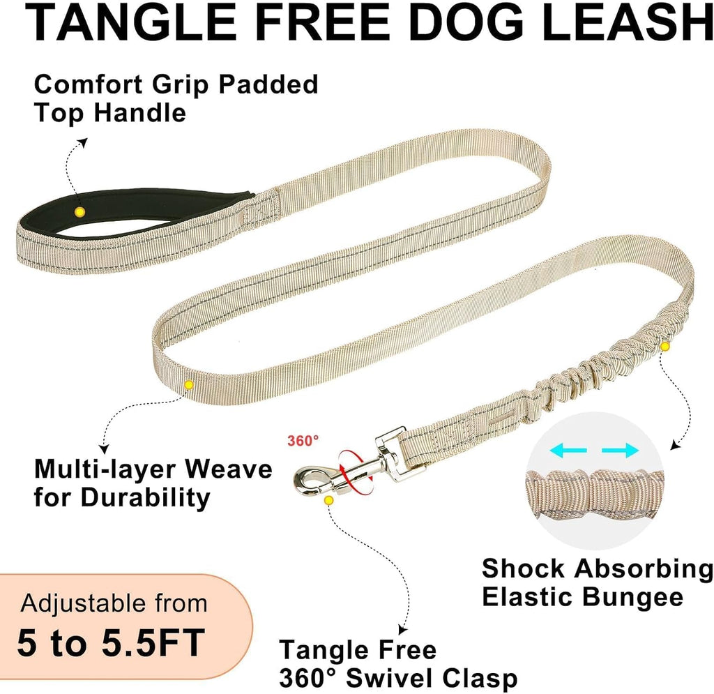 BEAUTYZOO Dog Harness Medium Sized and Leash Set, No Pull Step in Pet Vest