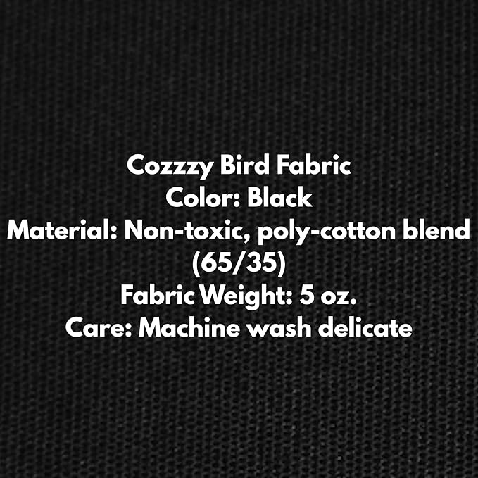 Cozzzy Covers Model 2424 DT Universal Cage Cover 40" L Poly-Cotton Black - Image 5