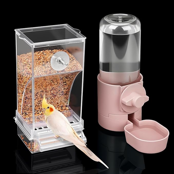 No Mess Bird Feeder Water Dispenser Set, Bird Feeder by lemtrflo
