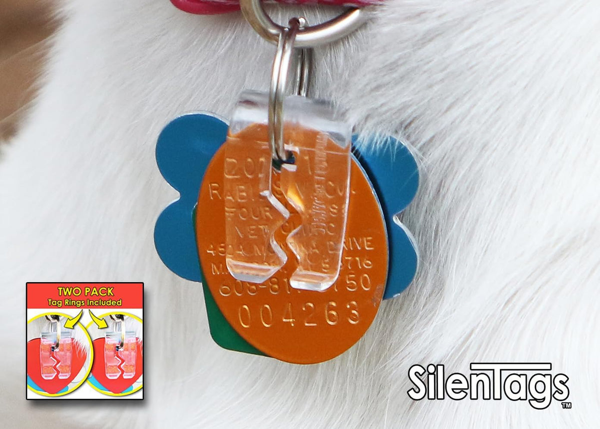 Pet Tag Silencer (Clear Two Pack)