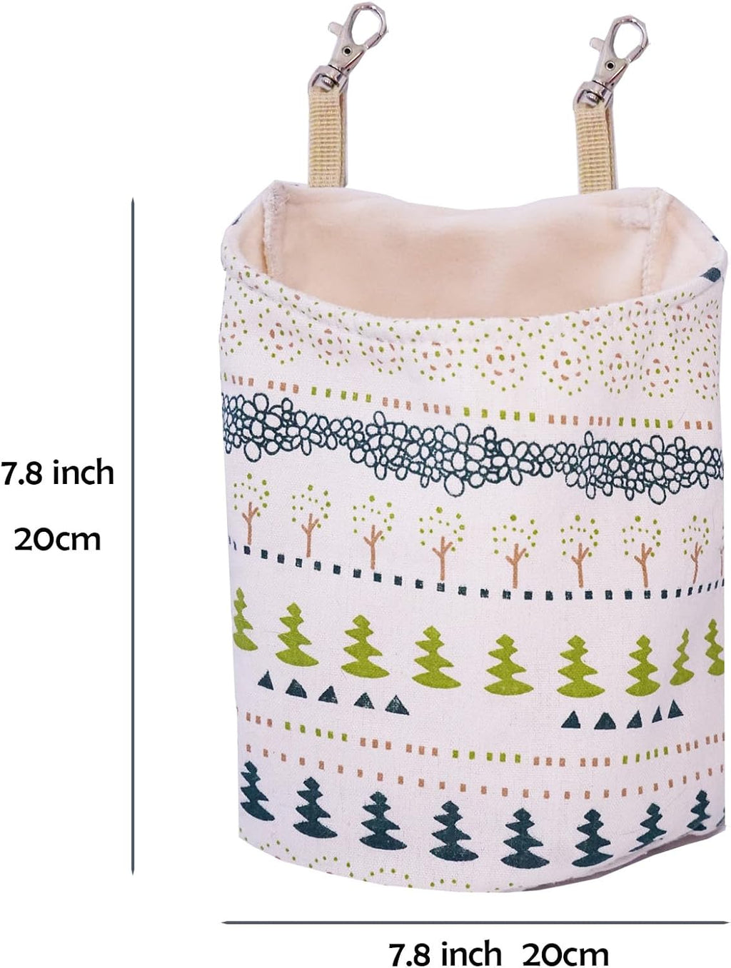 Sugar Glider Sleeping Pouch,Large 7.9'*9.8' Cage Hanging Bag,Breathable Cage Accessories & Toys for Sugar Gliders,Rats,Ferrets, Hamsters, Sack Swing Hanging Bed for Gliders Rat Hedgehog Hamster