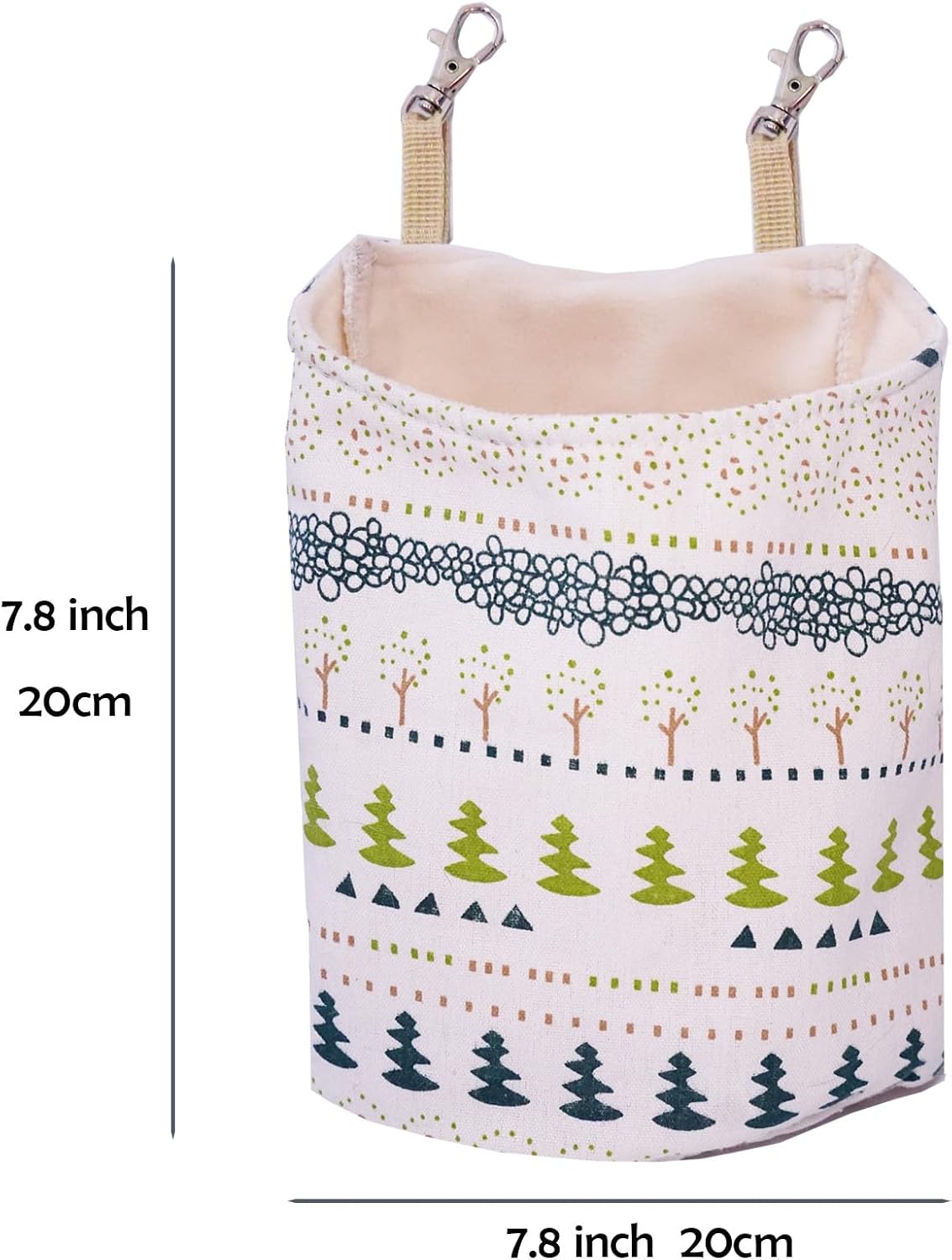 Sugar Glider Sleeping Pouch,Large 7.9'*9.8' Cage Hanging Bag,Breathable Cage Accessories & Toys for Sugar Gliders,Rats,Ferrets, Hamsters, Sack Swing Hanging Bed for Gliders Rat Hedgehog Hamster