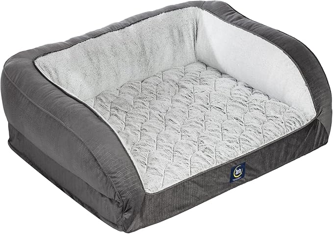 Serta Orthopedic Quilted Couch Dog Bed by Serta