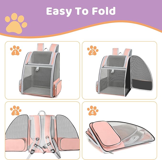 Cat Backpack Carrier Large Pet Backpack - Image 5