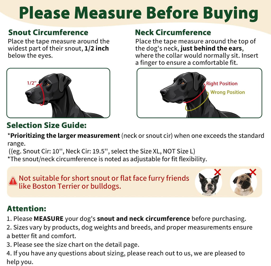 BARKLESS No Pull Head Collar for Medium Large Dogs, Sturdy Head Halter