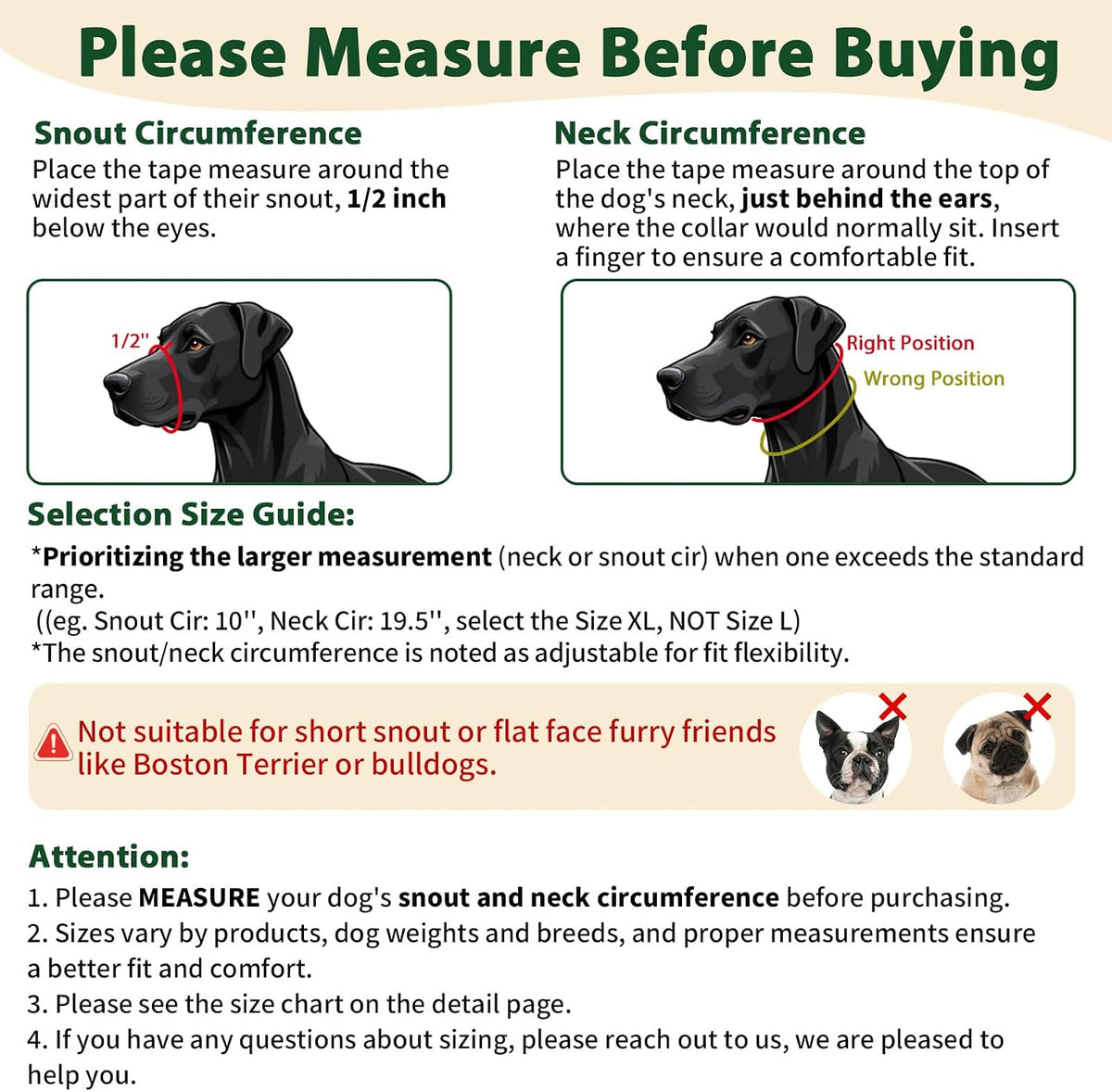 BARKLESS No Pull Head Collar for Medium Large Dogs, Sturdy Head Halter