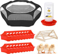 Pawaboo Chick Brooder Box for Chick Starter Kit, Black