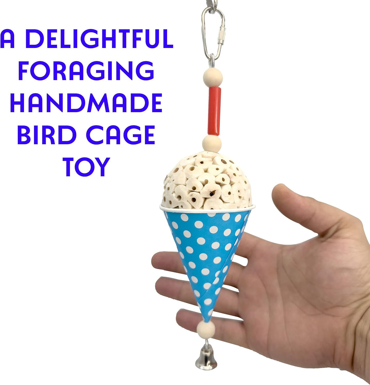 1556 Sola Snowcone - Shreddable Bird Foraging Toy