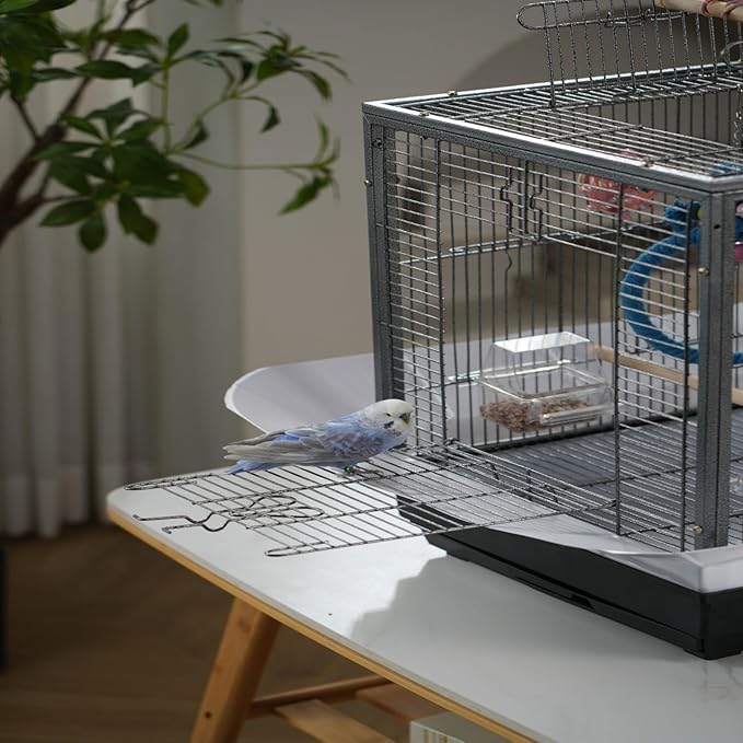 Metal Bird Cage 24 Inch High, Parrot Cage - Image 2