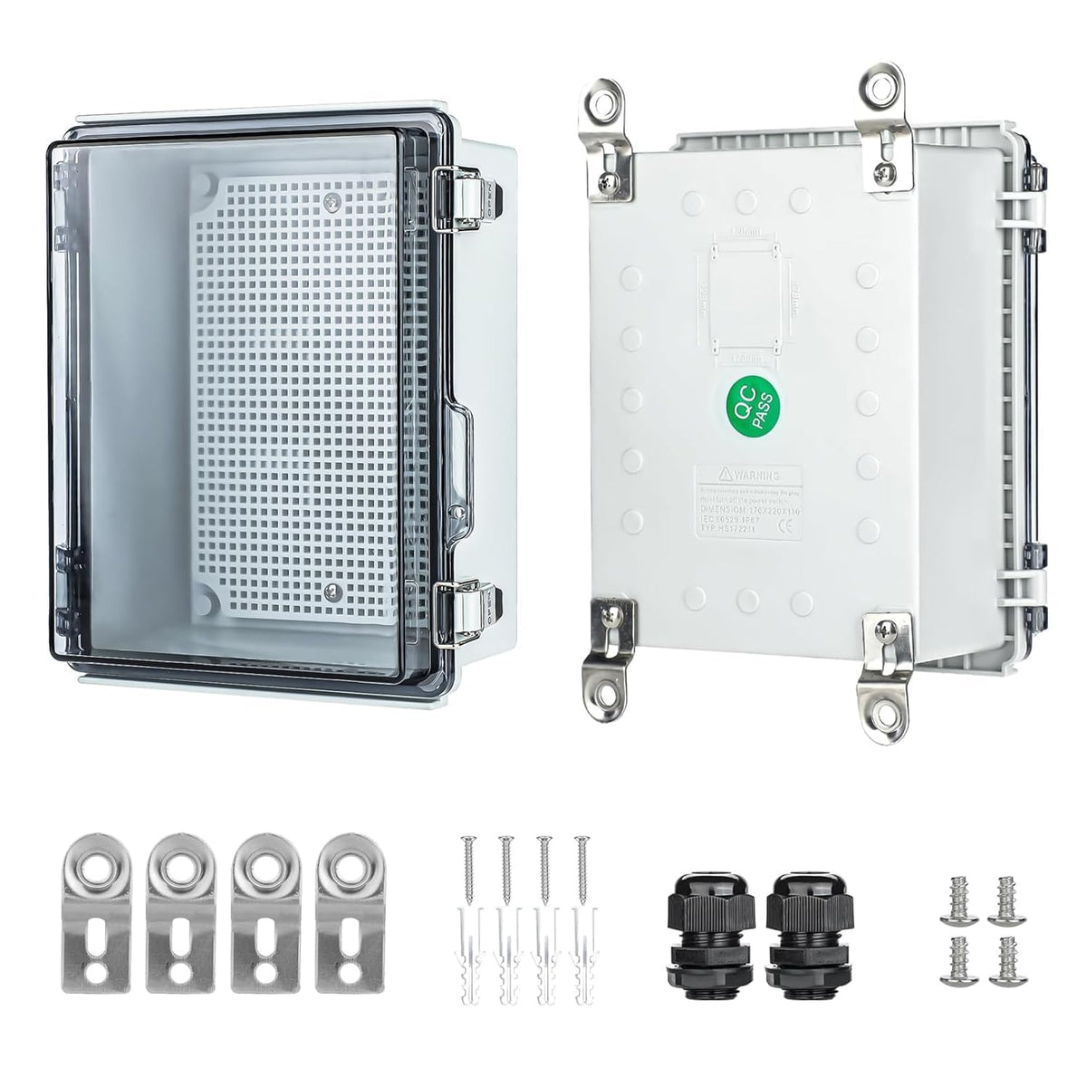 Junction Box Waterproof Outdoor Electrical Box IP67 ABS Project Enclosure