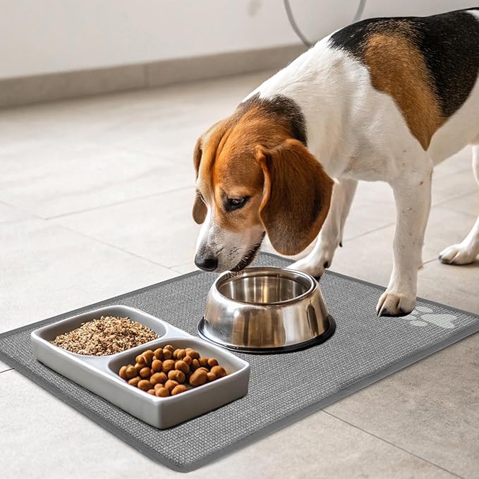PUPTECK Dog Food Mat, Absorbent Pet Cat Feeding Mat - Image 7