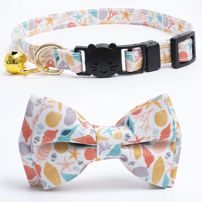 Faygarsle 2 Pack Cotton Designer Breakaway Cats Collar - Image 7