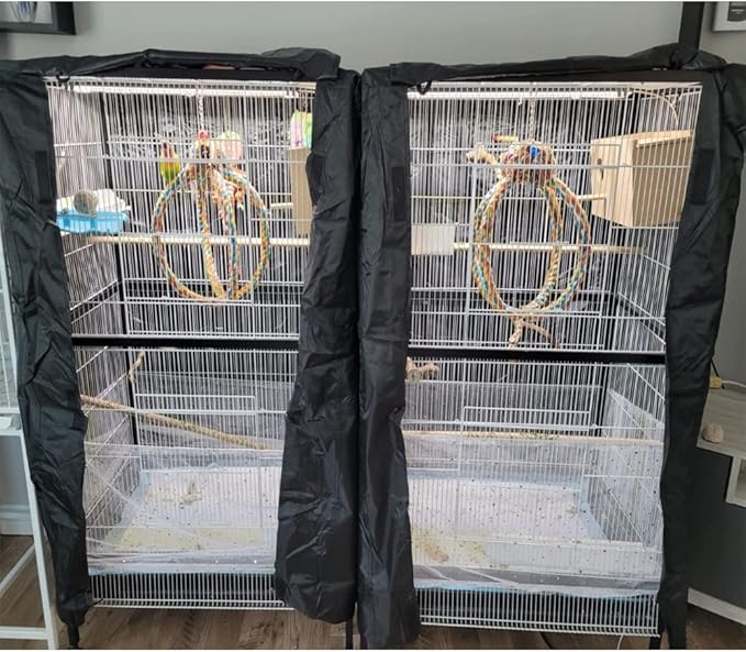 Extra Large Bird Cage Cover Breathable Waterproof Material Universal Black-Out - Image 7