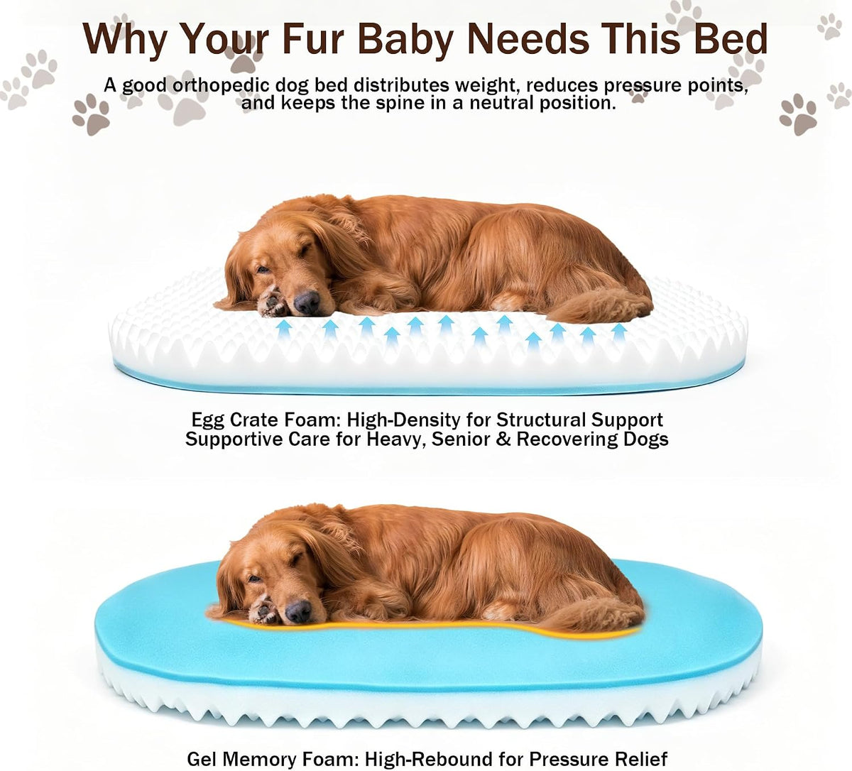 Large Dog Bed with Reusable Potty Pad - 44.1" x 32.3" x 6.3" Beige