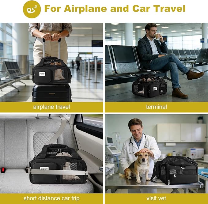 17x13x8 Frontier Allegiant Breeze Airline Approved top Expandable pet Carrier - Image 6