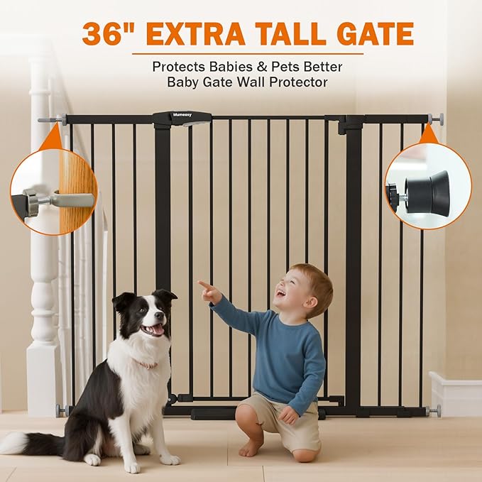 Mumeasy 36" Extra Tall Baby Gate - Image 5