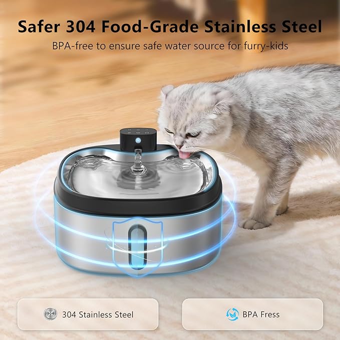 Wireless Cat/Dog Water Fountain 7L/1.8Gal - Image 3