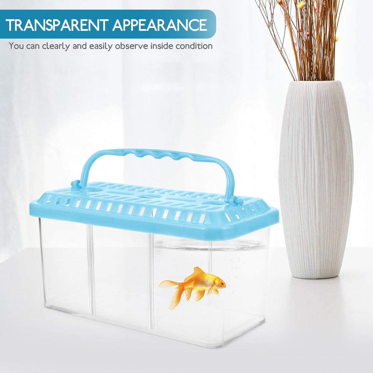 Toyvian Acrylic Fish Breeder Box, Floating Aquarium Isolation Tank