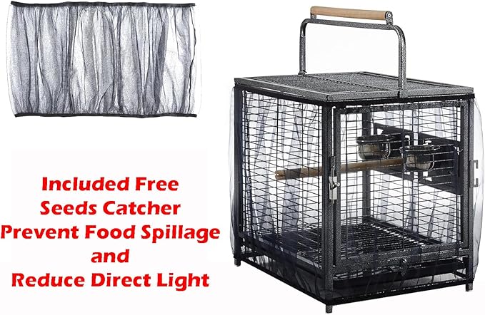 Portable and Durable Heavy Duty Travel Vet Bird Parrot Carrier Play Stand Perch - Image 3