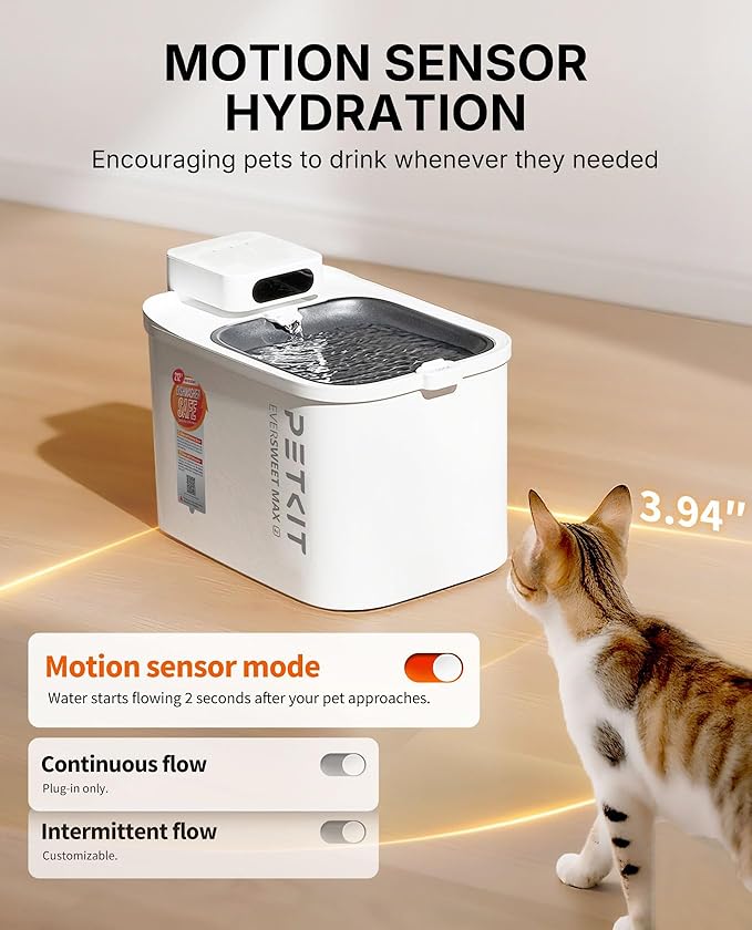 PETKIT Dishwasher Safe Cat Water Fountain, Cordless Automatic Cats Drinking - Image 4