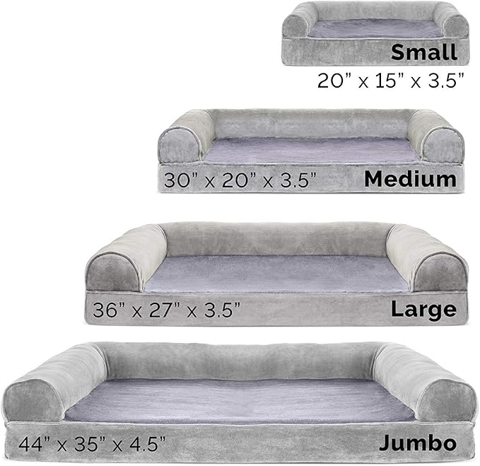 Furhaven Orthopedic Dog Bed for Medium/Small Dogs w/ Removable Bolsters & - Image 8