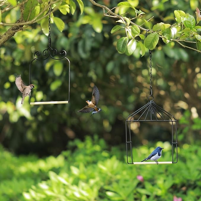 2PK Metal Frame Hummingbird Swings and Perches - Image 6
