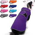 MIGOHI Warm Dog Coat Waterproof Winter Dog Jacket, M, Purple