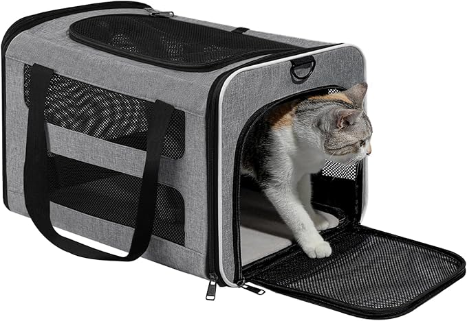 Cat Carrier Soft-Sided Travel Bag - Image 9