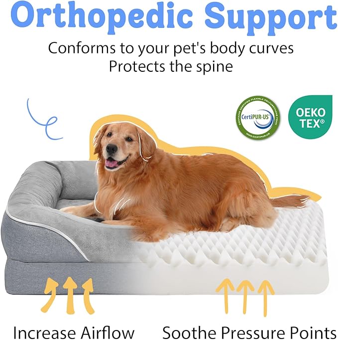 Washable Orthopedic Large Dog Bed - Image 2