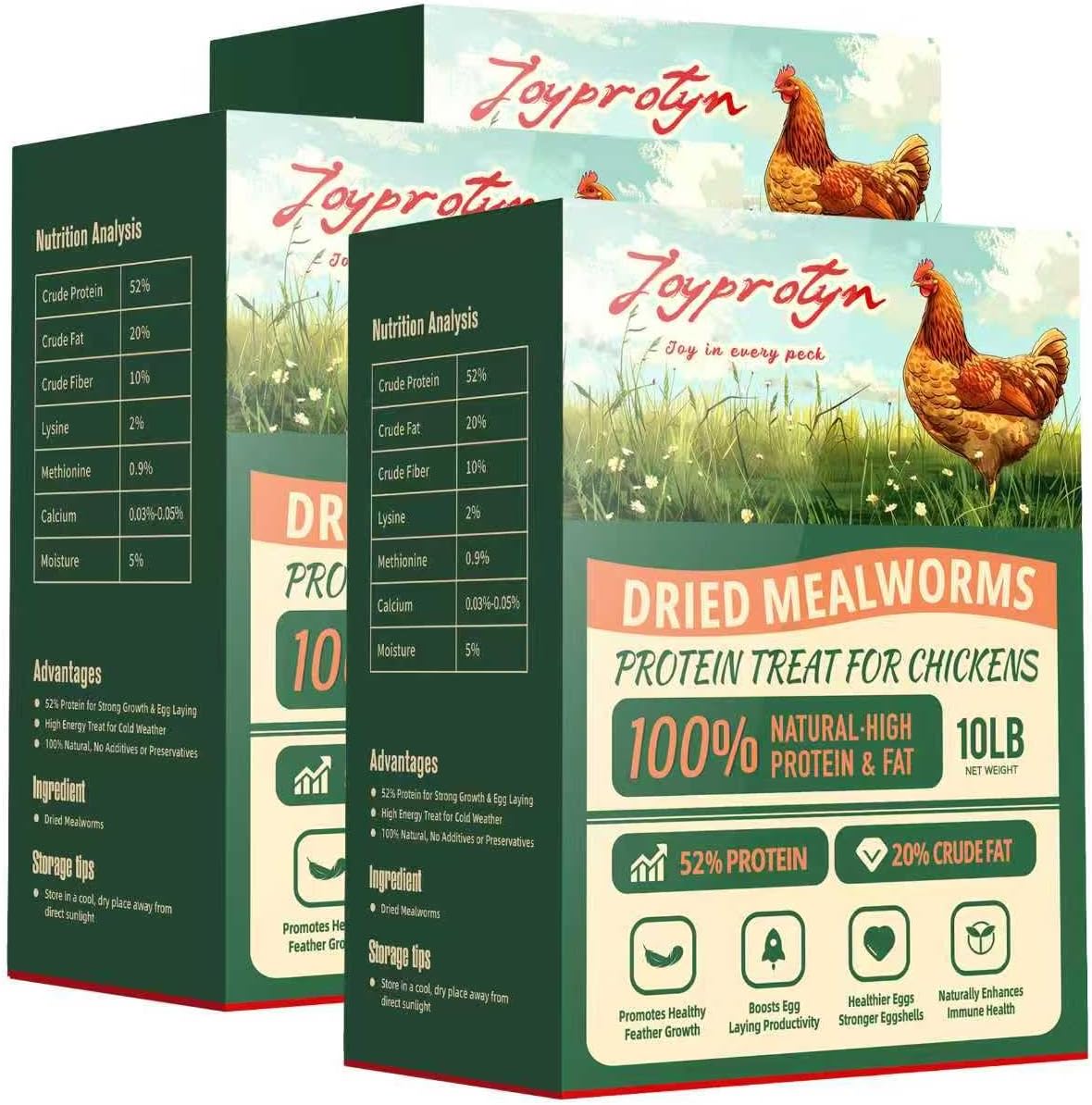 10LB Dried Mealworms