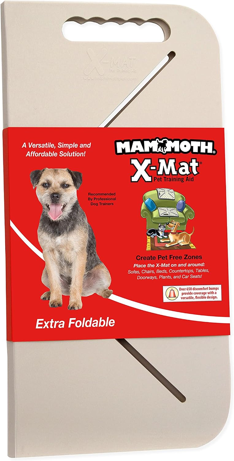 Mammoth Pet Products X-Mat Foldable Training Mat, 18-Inch, Beige (60006D)